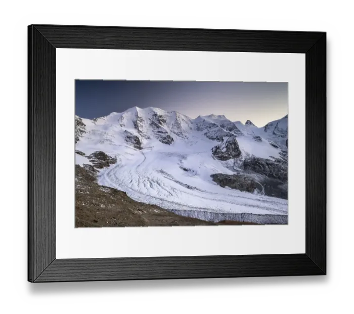 Framed Print : Mountain panorama on the Diavolezza