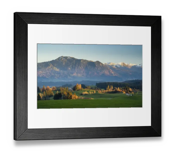 Framed Print : Autumn landscape in the Allgaeu Framed Print : Autumn landscape in the Allgaeu
