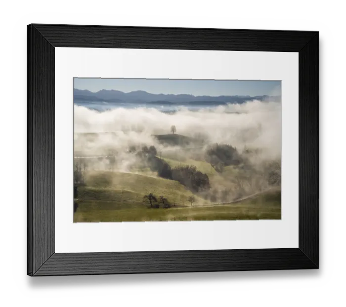 Framed Print : Landscape in the Allgaeu in autumn Framed Print : Landscape in the Allgaeu in autumn