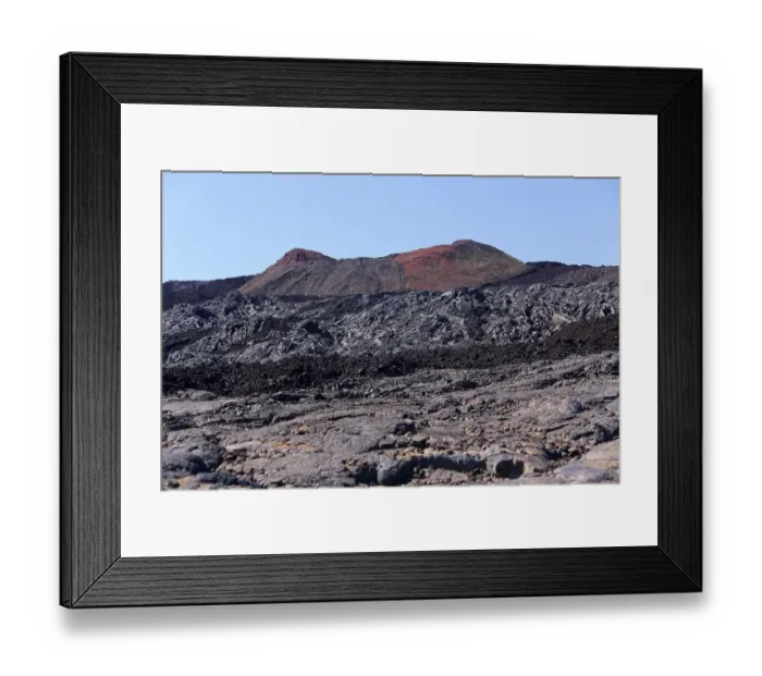 Framed Print : Cinder cones at the Mauna Loa volcano
