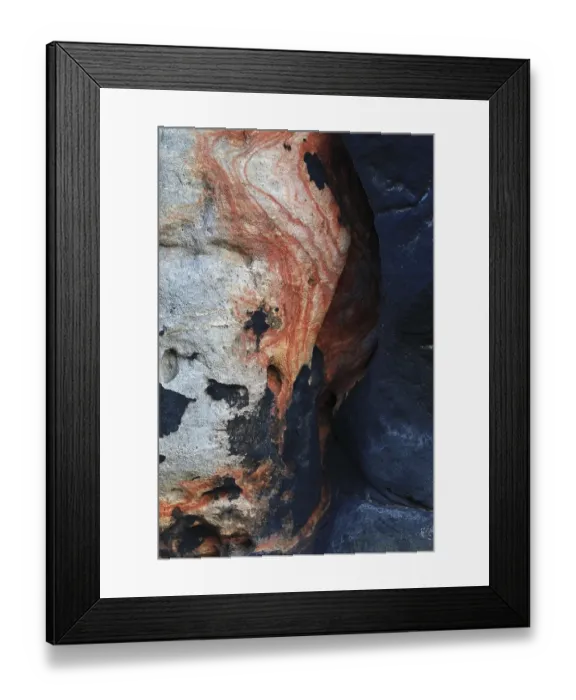 Framed Print : Sandstone rock, Papststein, Gohrisch