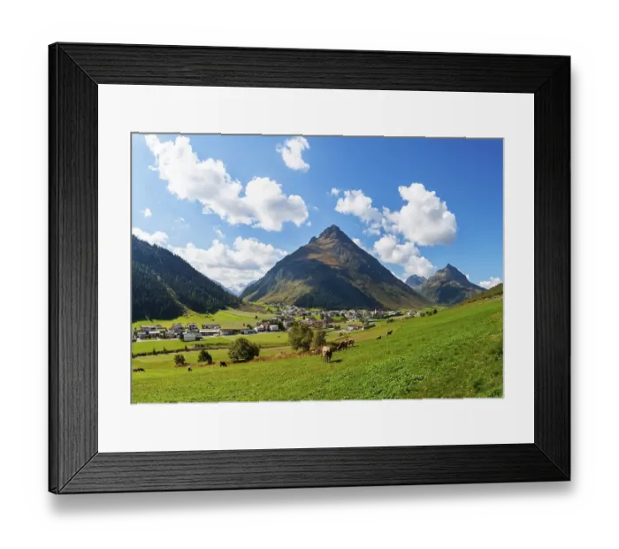 Framed Print : Galtuer with Gorfenspitze, Paznauntal