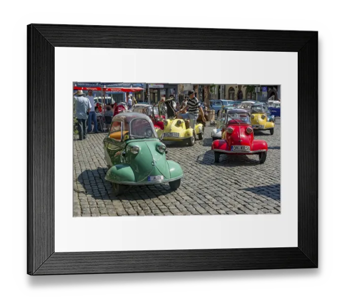 Framed Print : Oldtimer Messerschmitt KR 175 microcar