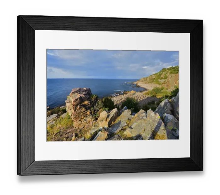 Framed Print : Evening mood, Hovs Hallar coastline Framed Print : Evening mood, Hovs Hallar coastline