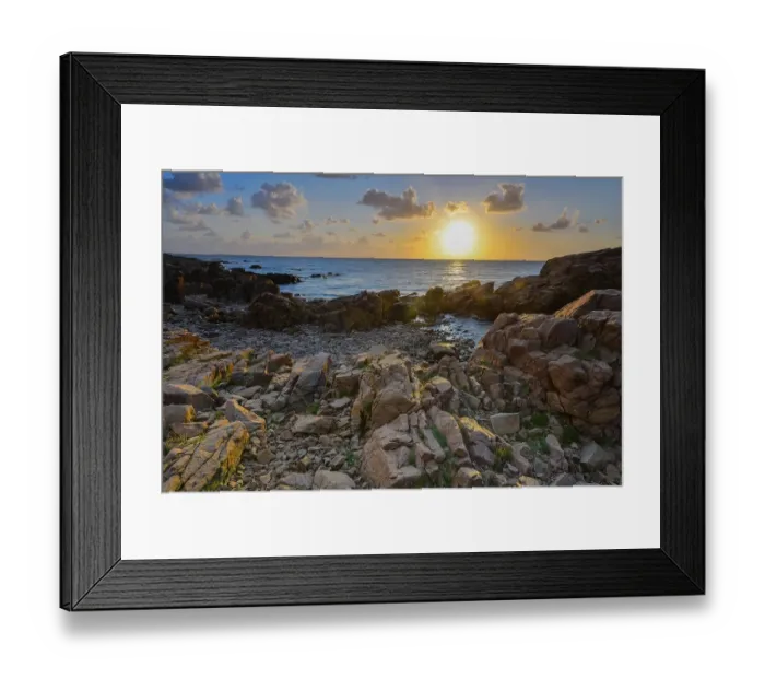 Framed Print : Evening mood, Hovs Hallar coastline