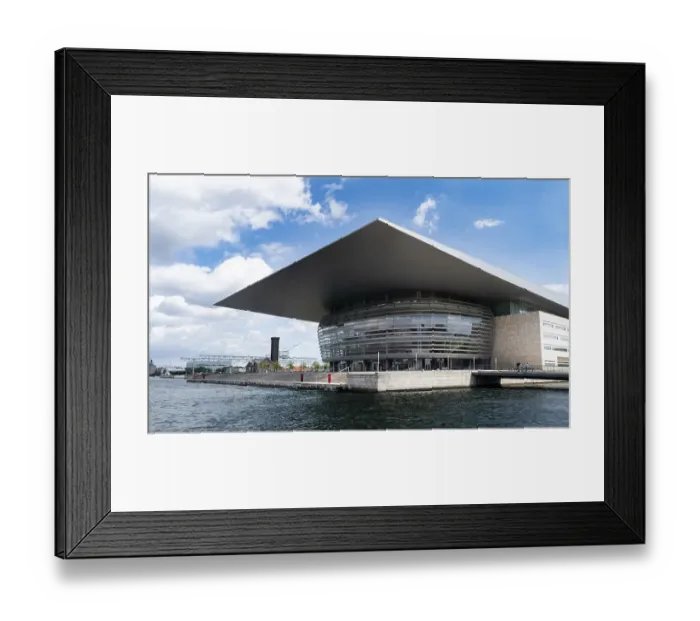 Framed Print : Royal Opera Copenhagen on the island of Holmen