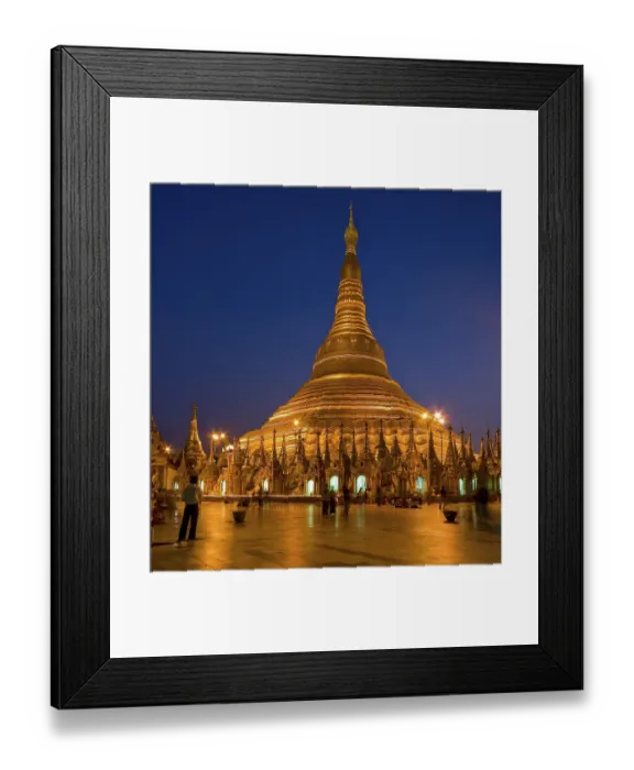 Framed Print : Shwedagon Pagoda, twilight in Yangon (Rangoon) Framed Print : Shwedagon Pagoda, twilight in Yangon (Rangoon)
