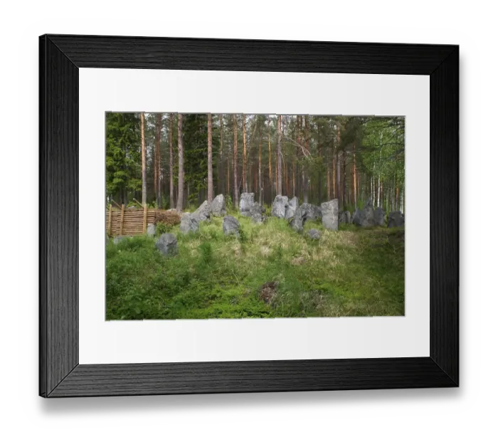 Framed Print : Stone tank traps from the Second World War Framed Print : Stone tank traps from the Second World War