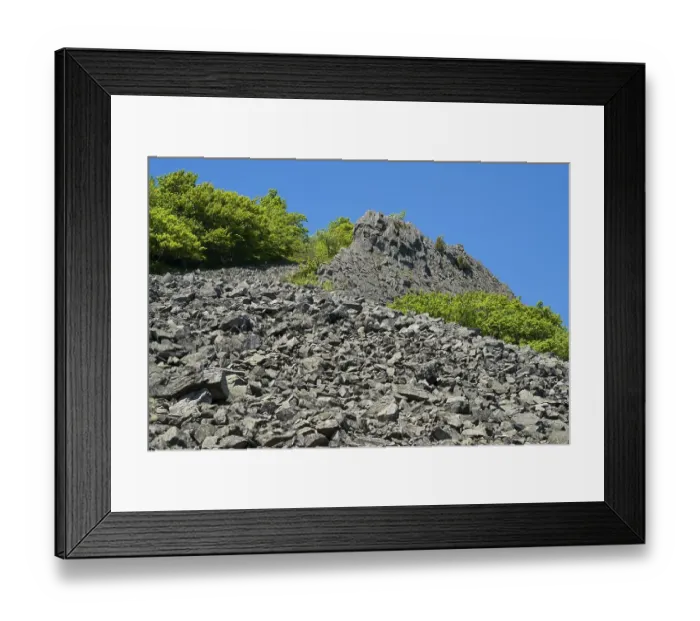 Framed Print : Block heap at Milseburg mountain Framed Print : Block heap at Milseburg mountain