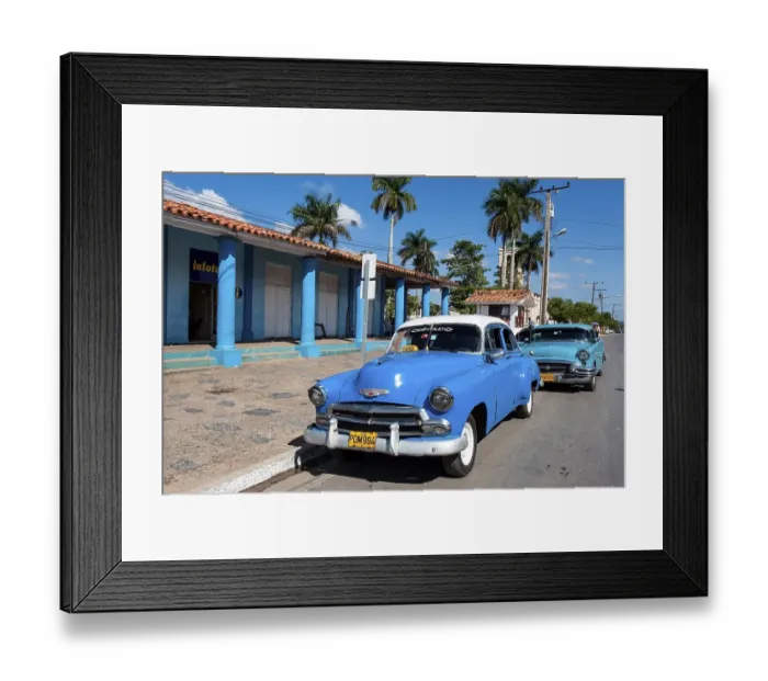 Framed Print : Vintage cars, Vinales, Cuba, Central America Framed Print : Vintage cars, Vinales, Cuba, Central America