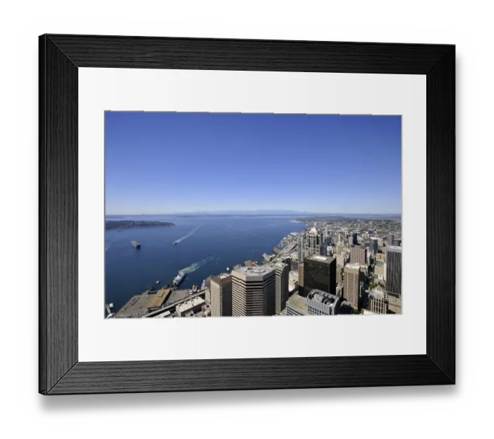 Framed Print : View to the west, Seattle Center Framed Print : View to the west, Seattle Center