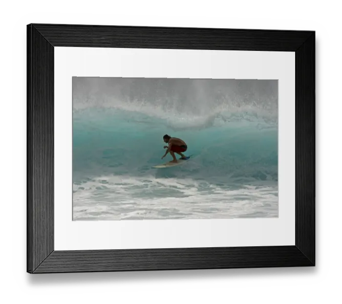 Framed Print : Surfer at the 2008 World Cup, Sal Island
