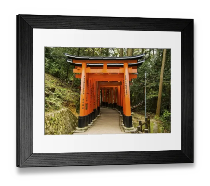 Framed Print : Torii or gates leading to the inner shrine