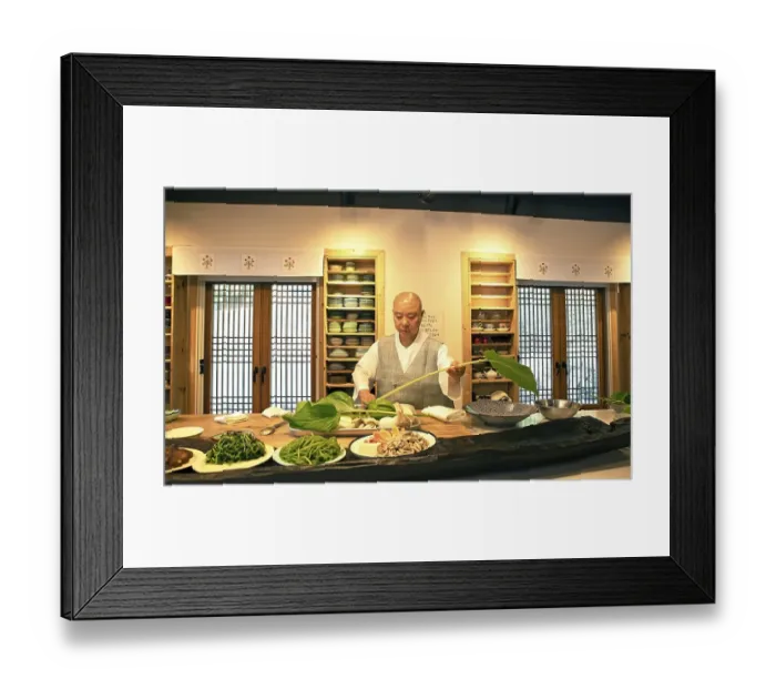 Framed Print : Netflix star cooking nun Jeong Kwan Framed Print : Netflix star cooking nun Jeong Kwan