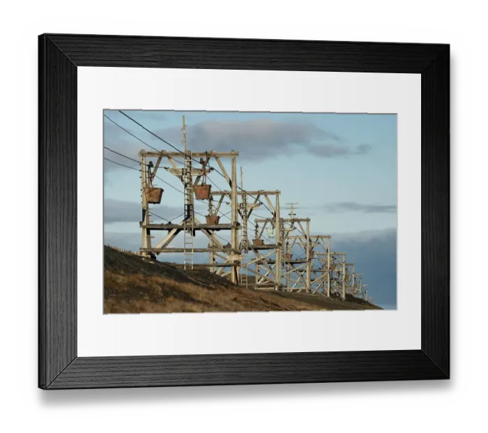 Framed Print : Historic coal cable car, landmark Framed Print : Historic coal cable car, landmark