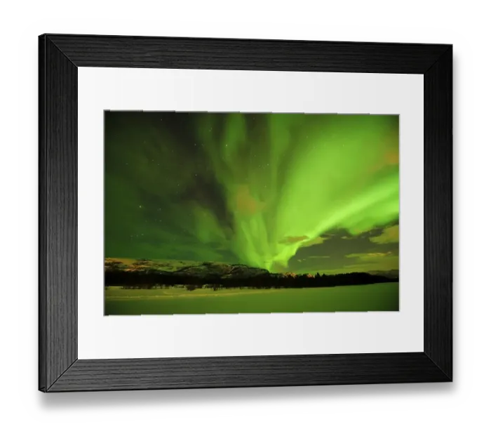 Framed Print : Northern lights, Aurora borealis