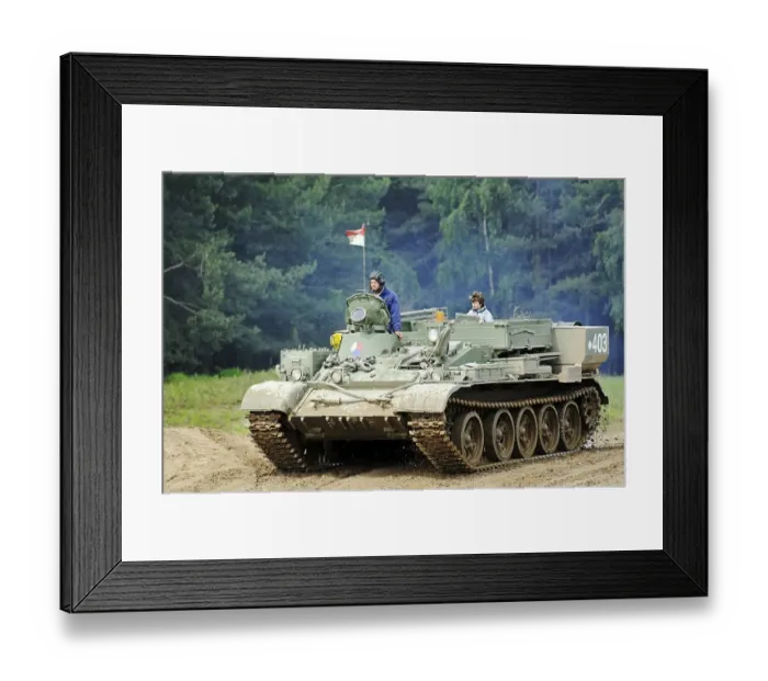 Framed Print : Tank driving school for tourists
