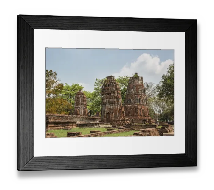 Framed Print : Temple with stupas, Wat Mahathat