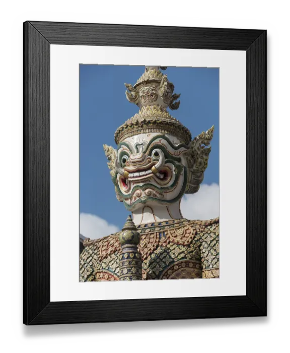 Framed Print : Statue of giant Yaksha demon guarding gates Framed Print : Statue of giant Yaksha demon guarding gates