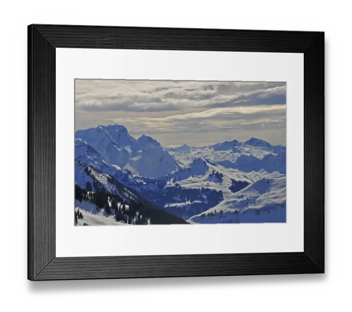 Framed Print : Rote Wand (2704 m), Lechquellen Mountains