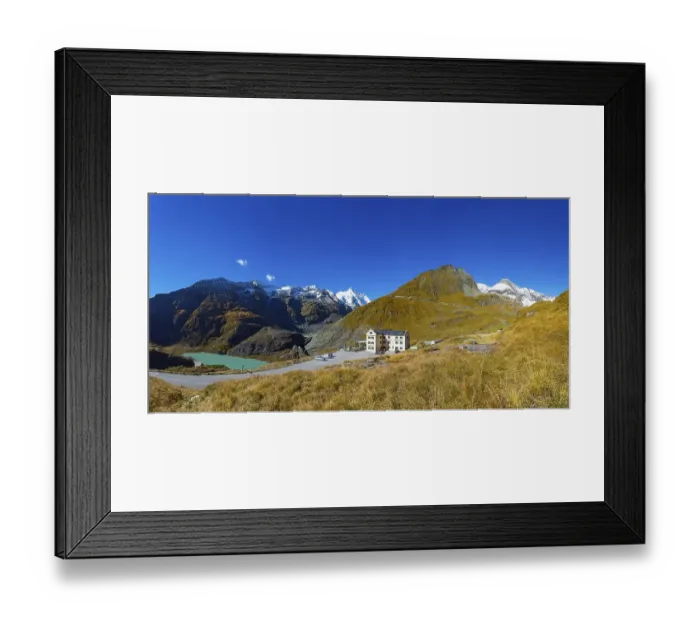 Framed Print : Glocknerhaus with view to the Grossglockner