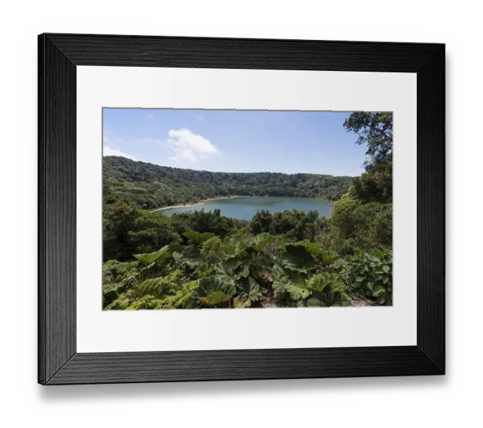 Framed Print : Crater Lake, Poas Volcano National Park Poas Volcano