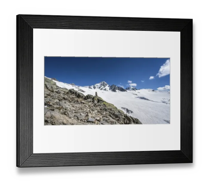 Framed Print : Cairns on the hiking trail, Glacier du Tour Framed Print : Cairns on the hiking trail, Glacier du Tour