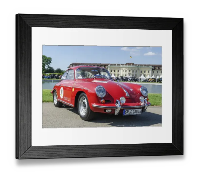 Framed Print : Porsche 356 B Carrera 2, built from 1962 Framed Print : Porsche 356 B Carrera 2, built from 1962