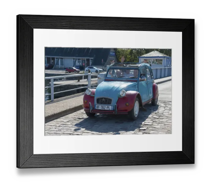 Framed Print : Citroen 2 CV, duck, classic car