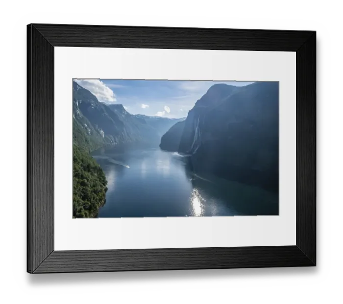 Framed Print : Waterfall Seven Sisters, Geirangerfjord