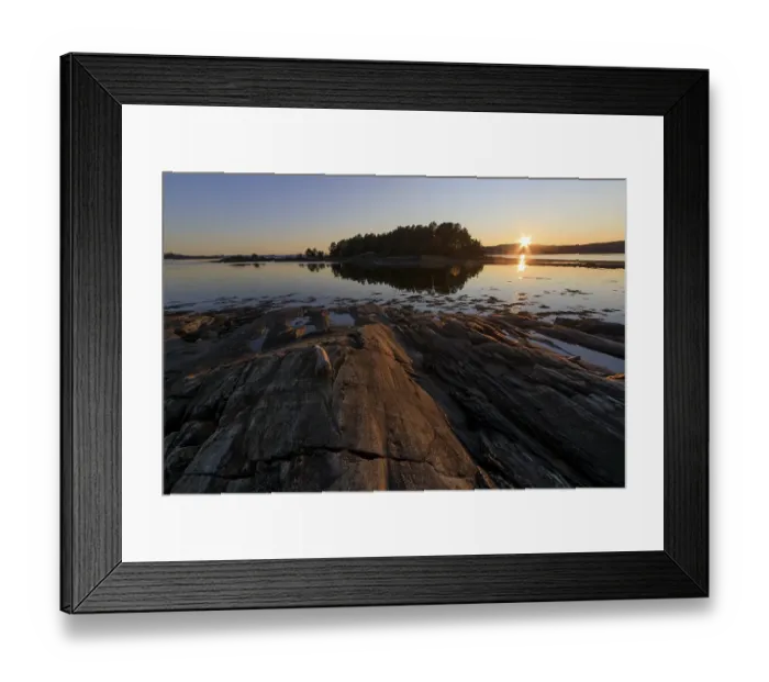 Framed Print : Beitstadfjorden, Steinkjer, sunset