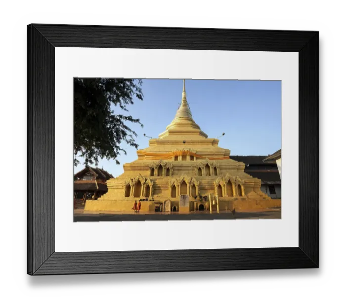 Framed Print : Wat Jong Kham, Kyaing Tong, Golden Triangle