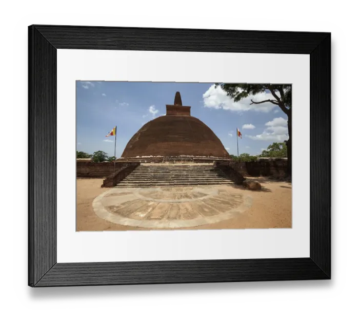 Framed Print : Abhayagiri Dagoba, stupa, Sacred City of Anuradhapura, North Central Province, Sri Lanka, Asia
