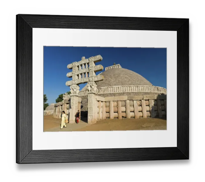 Framed Print : Stupas of Sanchi, UNESCO World Heritage site