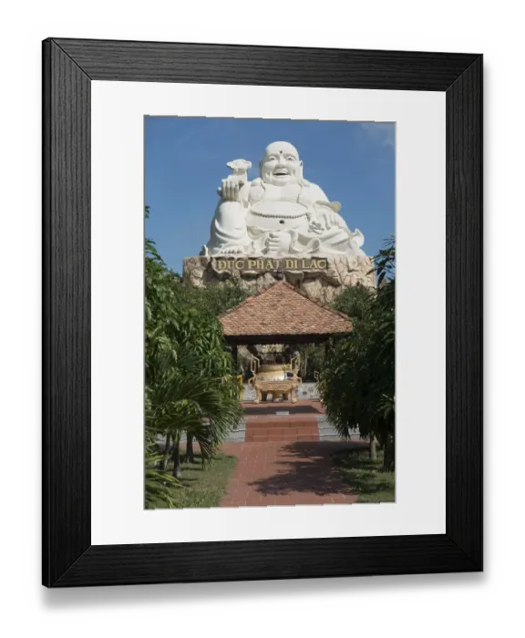 Framed Print : Buddha sculpture, amusement park Framed Print : Buddha sculpture, amusement park