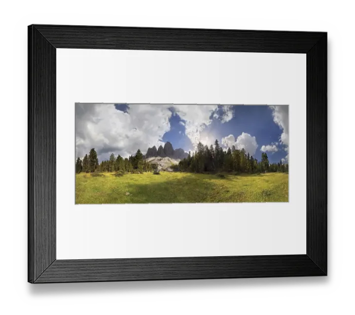 Framed Print : 360 ° panoramic view on Adolf-Munkel-Weg trail Framed Print : 360 ° panoramic view on Adolf-Munkel-Weg trail