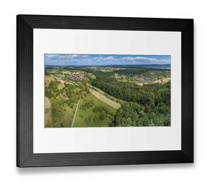 Framed Print : View of the Wieslauf Valley, Vorderweissbuch Framed Print : View of the Wieslauf Valley, Vorderweissbuch