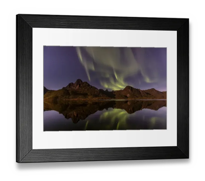 Framed Print : Northern Lights, Aurora borealis
