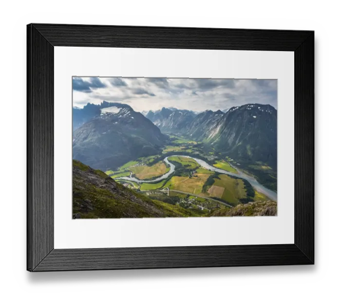 Framed Print : View from the hike Romsdalseggen Framed Print : View from the hike Romsdalseggen