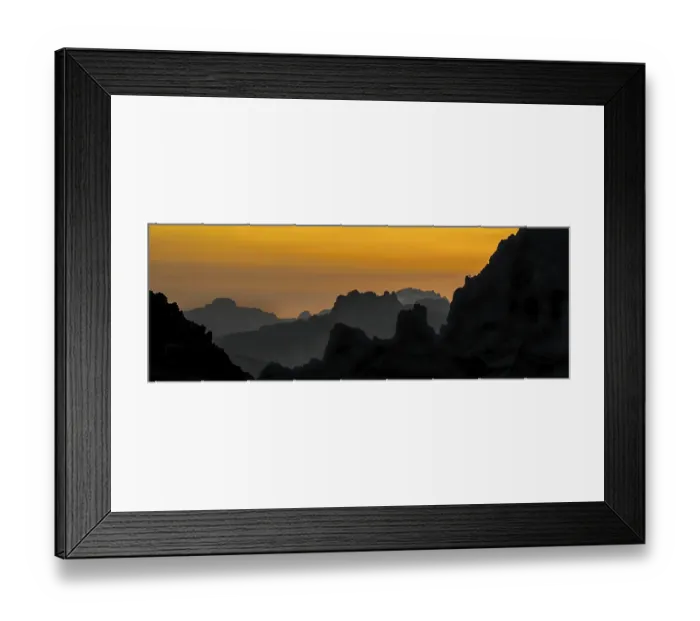 Framed Print : Mountain ranges at sunset in the Sexten Dolomites Framed Print : Mountain ranges at sunset in the Sexten Dolomites