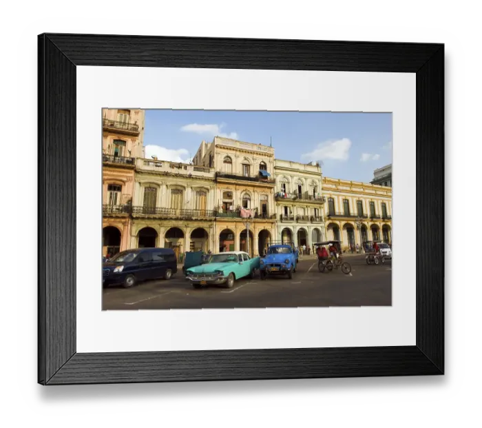Framed Print : Old buildings, Old Havana, Unesco World Heritage Site