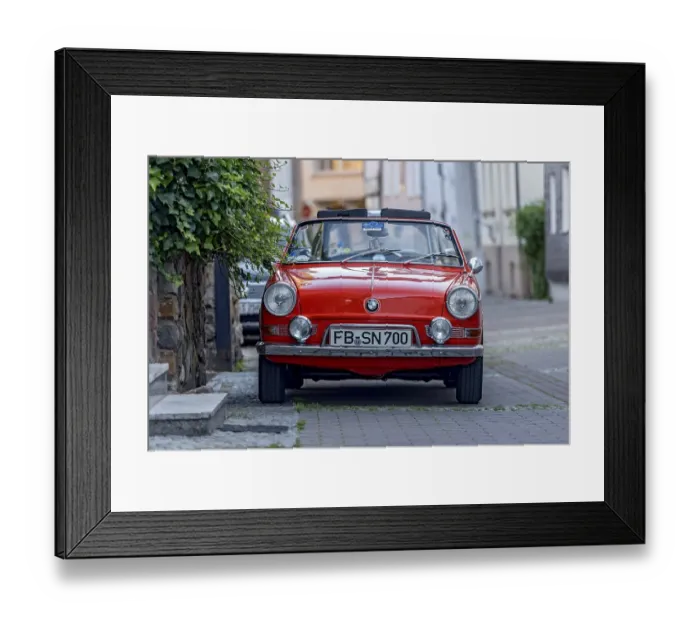Framed Print : Vintage BMW 700 Cabriolet, convertible Framed Print : Vintage BMW 700 Cabriolet, convertible