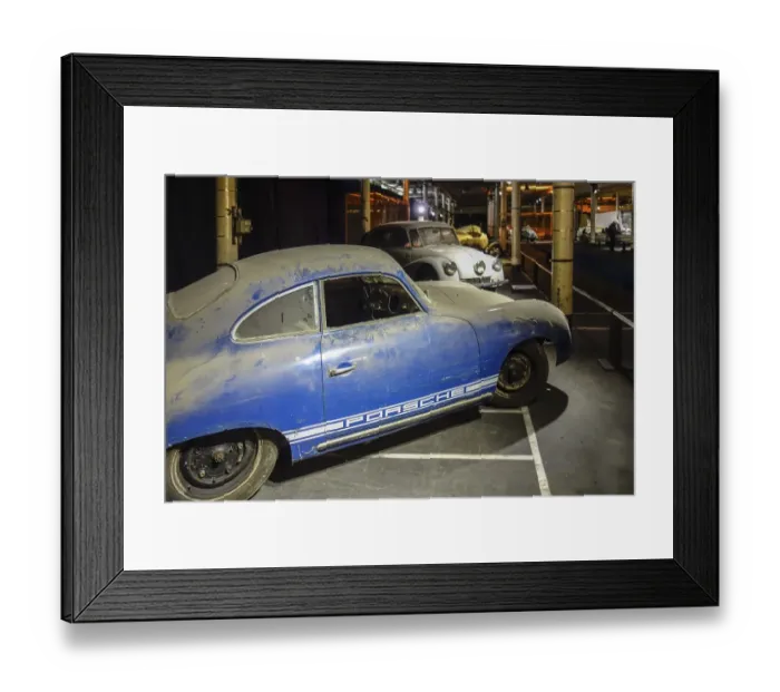 Framed Print : Rusty and dusty 1952 Porsche 356 B