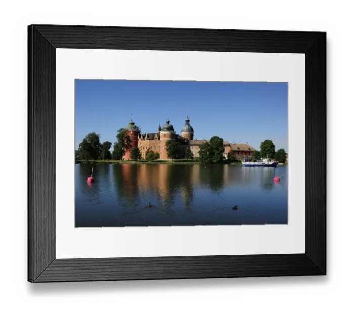 Framed Print : Gripsholm Castle, with reflections in the water