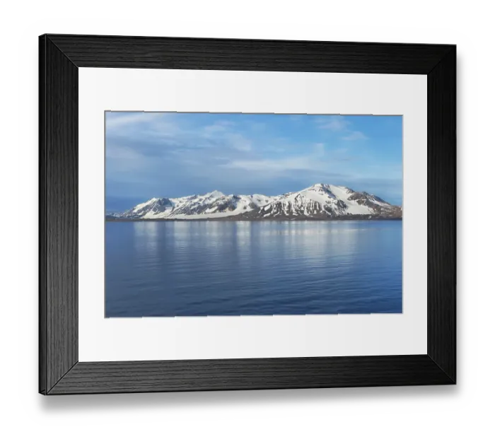 Framed Print : Forlandsundet, Spitsbergen, Svalbard archipelago