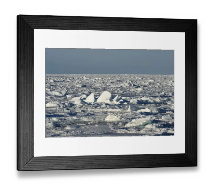 Framed Print : Ice floes stacking up, pack ice Framed Print : Ice floes stacking up, pack ice