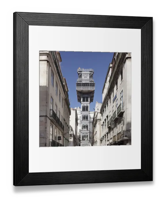 Framed Print : Elevator Elevador de Santa Justa