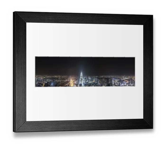 Framed Print : Skyline at night, Petronas Towers