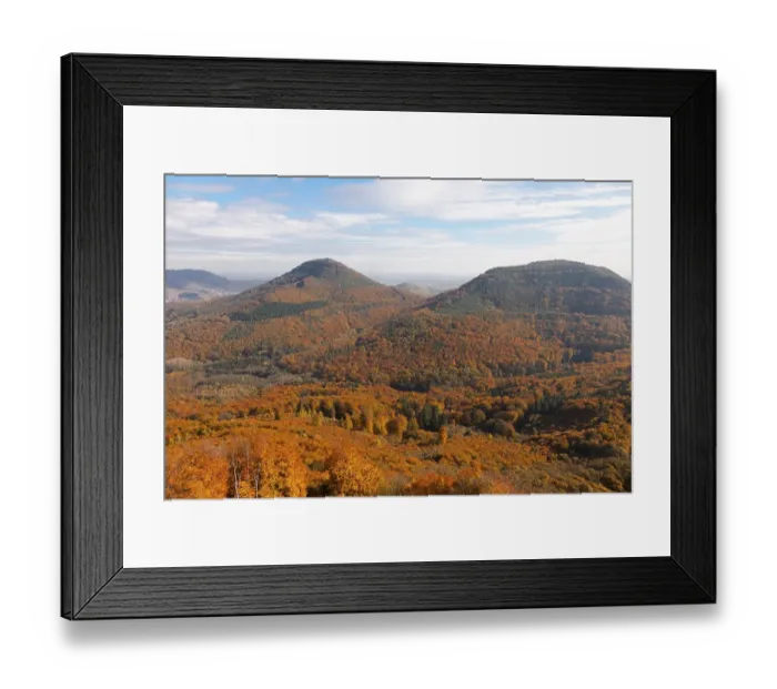 Framed Print : View of the Palatinate Forest from Trifels Castle