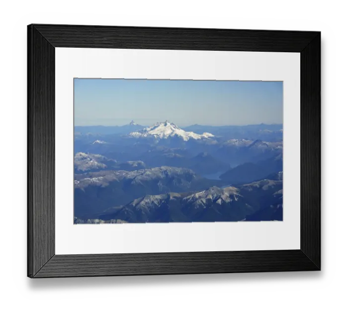 Framed Print : Aerial view of Cerro Tronador volcano Framed Print : Aerial view of Cerro Tronador volcano